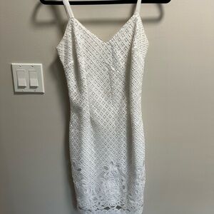WHBM White Lace Dress